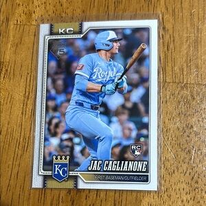 Topps Jac Caglianone Kansas City Royals Light Blue Rookie Baseball Card